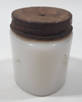 Antique Pond's Cold Cream Milk Glass Bottle 1 1/8" Tall