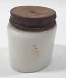 Antique Pond's Cold Cream Milk Glass Bottle 1 1/8" Tall