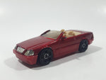 2003 Hot Wheels Mercedes-Benz SL Convertible Metalflake Red Die Cast Toy Luxury Car Vehicle