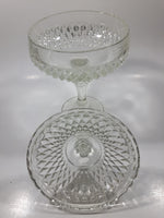 Vintage Pedestal Style Lidded Crystal Glass Candy Dish 12" Tall