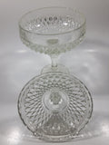 Vintage Pedestal Style Lidded Crystal Glass Candy Dish 12" Tall