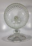 Vintage Pedestal Style Lidded Crystal Glass Candy Dish 12" Tall