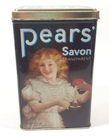 Vintage Pear's Soap 6 3/8" Tall Tin Metal Container