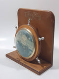 Vintage Avon Brand Woburn Abbey Country House Deer Scene Picture Ship's Wheel Wood Letter Holder Made in England