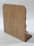 Vintage Avon Brand Woburn Abbey Country House Deer Scene Picture Ship's Wheel Wood Letter Holder Made in England