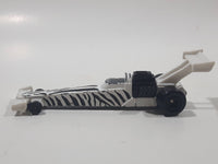 1993 Hot Wheels Dragster Funny Car White Black Die Cast Toy Race Car Vehicle McDonald's Happy Meal