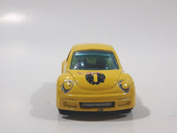 2002 Hot Wheels First Editions Volkswagen New Beetle Cup Yellow Die Cast Toy Car Vehicle