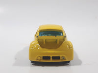 2002 Hot Wheels First Editions Volkswagen New Beetle Cup Yellow Die Cast Toy Car Vehicle