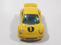 2002 Hot Wheels First Editions Volkswagen New Beetle Cup Yellow Die Cast Toy Car Vehicle