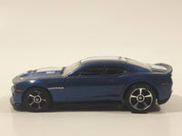 2012 Hot Wheels '12 Camaro ZL-1 Metalflake Dark Blue Die Cast Toy Car Vehicle