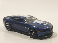 2012 Hot Wheels '12 Camaro ZL-1 Metalflake Dark Blue Die Cast Toy Car Vehicle