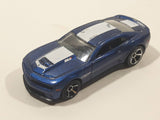 2012 Hot Wheels '12 Camaro ZL-1 Metalflake Dark Blue Die Cast Toy Car Vehicle