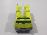 2005 Matchbox Fire 1 Boom Fire Truck Neon Yellow Die Cast Toy Car Firefighting Rescue Emergency Vehicle