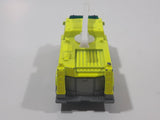 2005 Matchbox Fire 1 Boom Fire Truck Neon Yellow Die Cast Toy Car Firefighting Rescue Emergency Vehicle