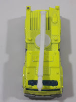 2005 Matchbox Fire 1 Boom Fire Truck Neon Yellow Die Cast Toy Car Firefighting Rescue Emergency Vehicle