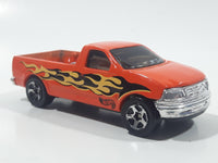 2001 Hot Wheels Wreck'n Roll 1997 Ford F-150 Pickup Truck Orange Die Cast Toy Vehicle