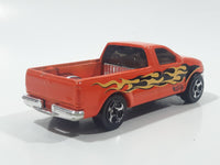 2001 Hot Wheels Wreck'n Roll 1997 Ford F-150 Pickup Truck Orange Die Cast Toy Vehicle