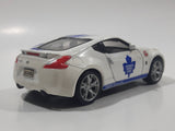 Maisto Pull Back Power Racer Nissan 370Z Toronto Maple Leafs NHL Ice Hockey Team White Die Cast Toy Car Vehicle with Opening Doors
