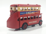 Lledo Days Gone DG 15 London Transport Vermouth Cinzano 1932 AEC Regent Double Decker Bus Red Die Cast Toy Car Vehicle