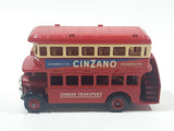 Lledo Days Gone DG 15 London Transport Vermouth Cinzano 1932 AEC Regent Double Decker Bus Red Die Cast Toy Car Vehicle