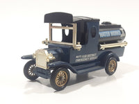 Lledo Days Gone DG 8 - 8 Water Works Rutland District Emergency Service 1920 Ford Model T Tanker Dark Blue Die Cast Toy Car Vehicle