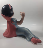 Vintage 1982 Walt Disney Snow White and the Seven Dwarfs Snow White 13" Long Hand Painted Ceramic Ornament