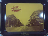 Vintage 1980 60th Anniversary of Coca-Cola in Vancouver 1920-1980 Georgia Street Official Tray