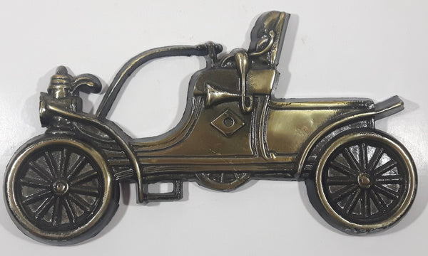 Vintage MBC Japan 1148 Antique Car Cast Metal Wall Hanging 11 3/4" Wide