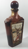 Vintage Jim Beam Kentucky Whisky Buck Deer 10 1/2" Tall Brown Amber Glass Decanter Bottle