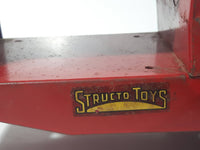 Vintage 1950s Structo Rocker Red Pressed Steel Toy Car Construction Equipment Vehicle