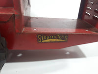 Vintage 1950s Structo Rocker Red Pressed Steel Toy Car Construction Equipment Vehicle