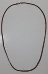 Copper Metal Chain Necklace 24" Long