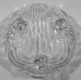 Vintage 6" Diameter 3" Tall Clear Glass Footed Candy Nut Dish