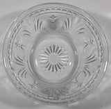 Vintage 6" Diameter 2 3/4" Tall Embossed Clear Glass Bowl