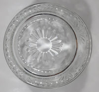 Vintage 6" Diameter 2 3/4" Tall Embossed Clear Glass Bowl