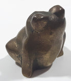 Vintage Small 1 1/2" Tall Brass Metal Frog