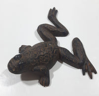 Vintage 4 1/2" x 5 1/8" Cast Iron Metal Frog