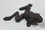 Vintage 4 1/2" x 5 1/8" Cast Iron Metal Frog