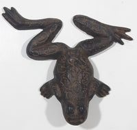 Vintage 4 1/2" x 5 1/8" Cast Iron Metal Frog