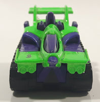 1995 Hot Wheels Treadator Bright Green and Purple Die Cast Toy Car Vehicle