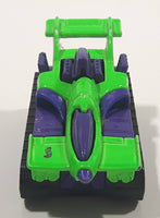 1995 Hot Wheels Treadator Bright Green and Purple Die Cast Toy Car Vehicle