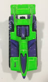 1995 Hot Wheels Treadator Bright Green and Purple Die Cast Toy Car Vehicle