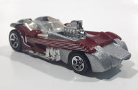 1996 Hot Wheels First Editions Twang Thang Metalflake Silver With Dark Red Guitars Die Cast Toy Car Vehicle