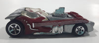 1996 Hot Wheels First Editions Twang Thang Metalflake Silver With Dark Red Guitars Die Cast Toy Car Vehicle