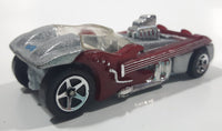 1996 Hot Wheels First Editions Twang Thang Metalflake Silver With Dark Red Guitars Die Cast Toy Car Vehicle