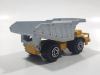 Majorette No. 274 Benne Carriere Quarry Super Dump Truck 1/100 Scale Yellow Grey  Die Cast Toy Car Vehicle