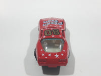 Yatming No. 1080 1980s Corvette Stingray Red #80 Dream Team Die Cast Toy Car Vehicle with Opening Doors