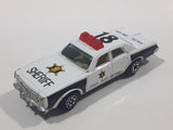 1980s Yatming Dodge Monaco Sheriff Highway Patrol 18 Police Cop White Black Die Cast Toy Car Emergency Rescue Vehicle