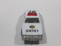 1980s Yatming Dodge Monaco Sheriff Highway Patrol 18 Police Cop White Black Die Cast Toy Car Emergency Rescue Vehicle