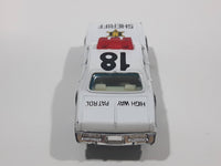 1980s Yatming Dodge Monaco Sheriff Highway Patrol 18 Police Cop White Black Die Cast Toy Car Emergency Rescue Vehicle